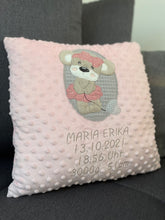Lade das Bild in den Galerie-Viewer, Geburtskissen Bärenmädchen